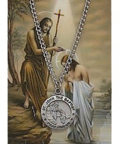 St. John the Baptist Pendant and Prayer Card Set