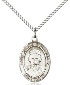 St Joseph Freinademetz Medal - Sterling Silver with 18 in. Chain - Engravable (#81303)