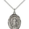St Juliana Medal - Sterling Silver with 18 in. Chain - Engravable