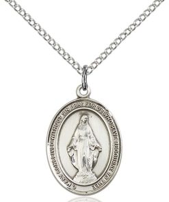 Miraculous Medal - Sterling Silver with 20 in. Chain (#19229)