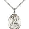 St Nicholas Medal - Sterling Silver with 18 in. Chain - Engravable
