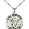 St. Peregrine Medal - Sterling Silver - Medium