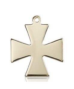 14kt Gold Surfer Cross Medal #87434