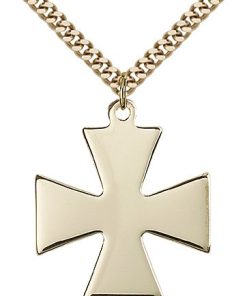 Gold Filled Surfer Cross Necklace #87432