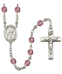 St Tarcisius Rosary - Amethyst Beads