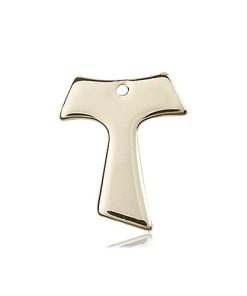 14kt Gold Tau Cross Medal #87571