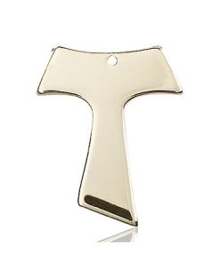 14kt Gold Tau Cross Medal #87575