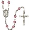 St Thomas More Rosary - Amethyst Beads